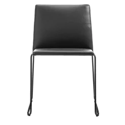 Sedia Bizzy in Pelle Nera*Enrico Pellizzoni Sale