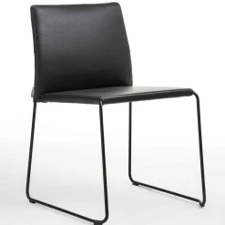 Sedia Bizzy in Pelle Nera*Enrico Pellizzoni Sale