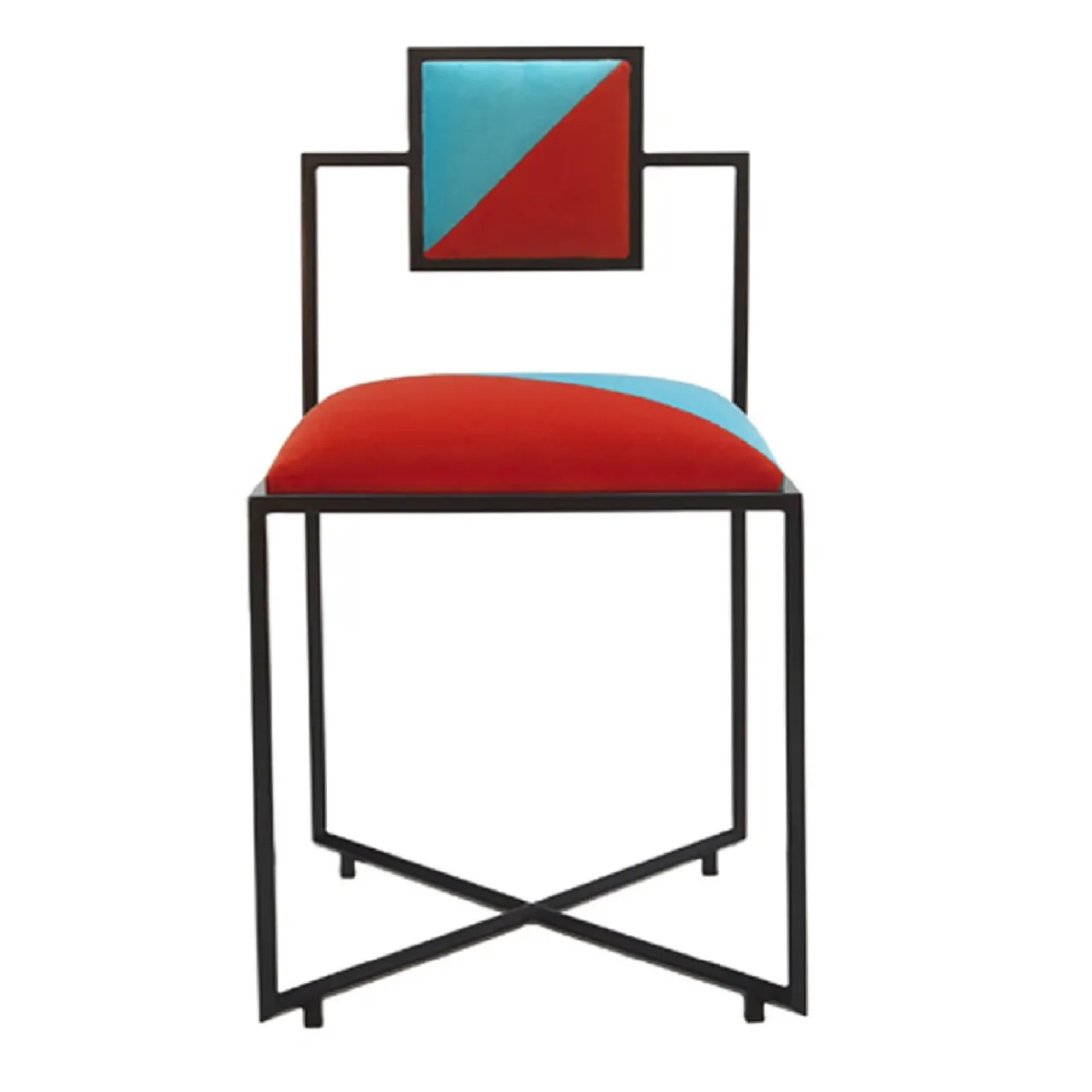 Sedia Capri in corallo e tiffany*Francesco Della Femina