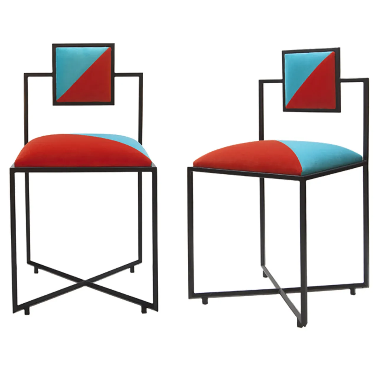 Sedia Capri in corallo e tiffany*Francesco Della Femina