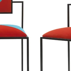 Sedia Capri in corallo e tiffany*Francesco Della Femina