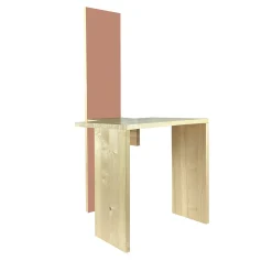 Sedia Cimabue Beige Rosso di Ferdinando Meccani*Meccani Design New