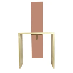 Sedia Cimabue Beige Rosso di Ferdinando Meccani*Meccani Design New