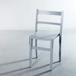 Sedia Cinema in legno di frassino e acciaio inox*Paolo Pallucco Best