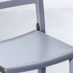 Sedia Cinema in legno di frassino e acciaio inox*Paolo Pallucco Best