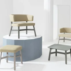 Sedia Croissant 572 Beige di Emilio Nanni*Billiani 1911 Discount