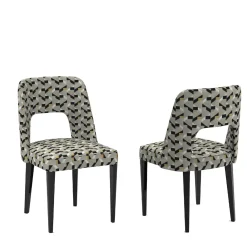 Sedia Crystal in Tessuto Fantasia Policromatico*Franco Bianchini Best