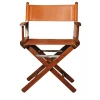 Sedia da regista in pelle cognac*Dario Alfonsi Outlet