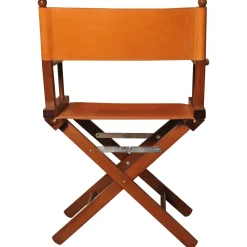 Sedia da regista in pelle cognac*Dario Alfonsi Outlet