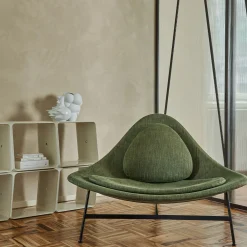 Sedia da salotto Bermuda verde oliva di Claesson Koivisto Rune*Baleri Italia Sale