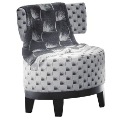 Sedia da salotto Charles K in bianco e nero*K-3 by Kenzo Takada Best