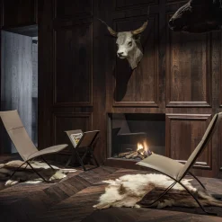 Sedia da salotto in pelle Mood Taupe*Enrico Pellizzoni Online