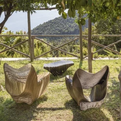 Sedia da salotto nera Vulcano*Mediterranea Design New