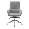 Sedia da ufficio Darwin M in tessuto grigio e base in alluminio*Sitia Discount