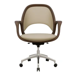 Sedia da ufficio girevole Agatha in legno di frassino*Morelato