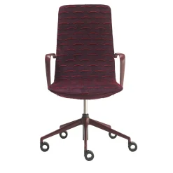 Sedia da ufficio L-Air imbottita rossa*Sitia Sale