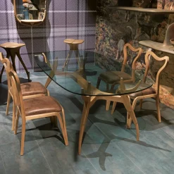 Sedia Daina in noce con schienale aperto di Nigel Coates*Fratelli Boffi Sale