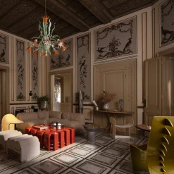 Sedia Drago d'oro*Giulia Ligresti Outlet