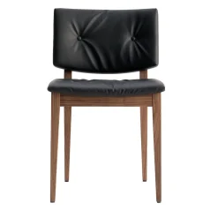 Sedia Eileen Small Brown & Black di Werther Toffoloni*Billiani 1911