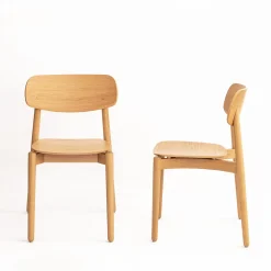 Sedia Fizz in rovere di Lorenz+Kaz*Bedont Outlet