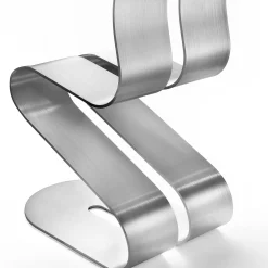 Sedia Fluid Ribbon Silver di Michael D'Amato*Lamberti Design Outlet