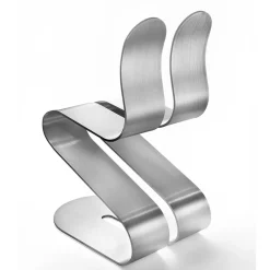 Sedia Fluid Ribbon Silver di Michael D'Amato*Lamberti Design Outlet