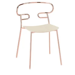 Sedia Genoa Met Copper di Cesare Ehr*TrabA'