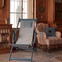 Sedia in faggio laccato blu*Belvedere Sale