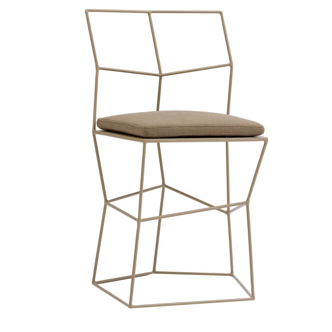 Sedia in ferro colore Cappuccino*Sesia&Co. New