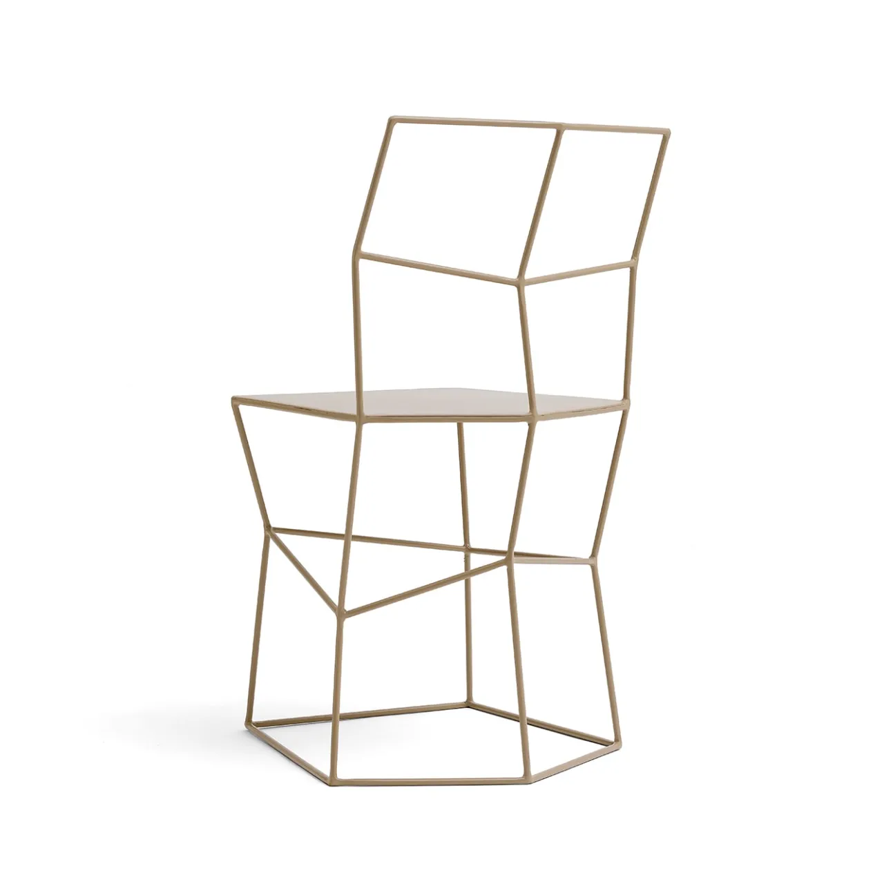 Sedia in ferro colore Cappuccino*Sesia&Co. New