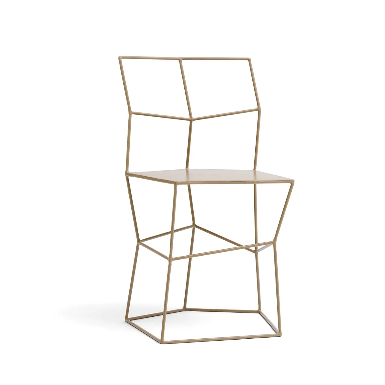 Sedia in ferro colore Cappuccino*Sesia&Co. New