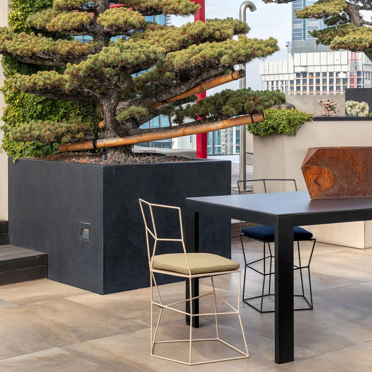 Sedia in ferro colore Cappuccino*Sesia&Co. New