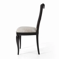 Sedia in legno in legno di tiglio tinto Ebano Babbol*Franco Bianchini