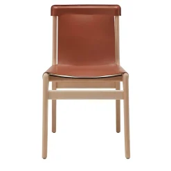 Sedia in pelle Burano di Balutto Associati*Livoni 1895 Sale