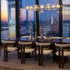 Sedia Ines Bianca in legno di frassino tinto tabacco*Pacini & Cappellini Online