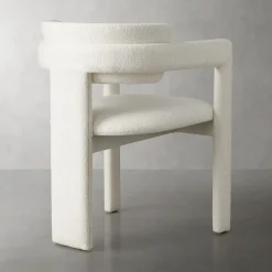 Sedia Iris in tessuto bianco e struttura in frassino*Pacini & Cappellini New