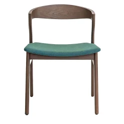 Sedia Kalea in Rovere fume con seduta imbottita di Lorenz+Kaz*Bedont Discount