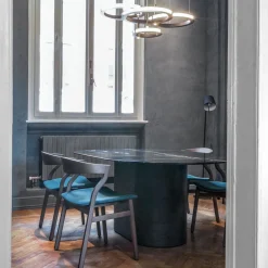 Sedia Kalea in Rovere fume con seduta imbottita di Lorenz+Kaz*Bedont Discount