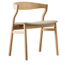 Sedia Kalea in Rovere Naturale con Seduta Imbottita by #2 Lorenz+Kaz*Bedont Hot