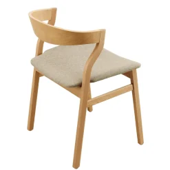 Sedia Kalea in Rovere Naturale con Seduta Imbottita by #2 Lorenz+Kaz*Bedont Hot