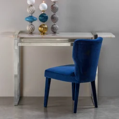 Sedia Lady V Blue di Ciarmoli Queda Studio*Villari Outlet