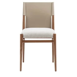 Sedia Ledermann in Pelle Beige*Enrico Pellizzoni