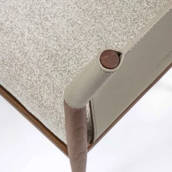 Sedia Ledermann in Pelle Beige*Enrico Pellizzoni