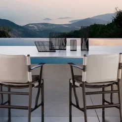 Sedia Levante beige con braccioli di Massimo Castagna*Exteta Clearance