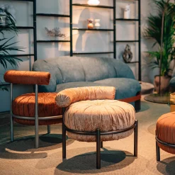 Sedia Lounge Rotonda Bonbon Beige*Borzalino Sale