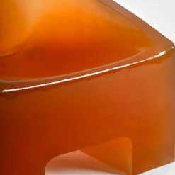 Sedia Lounge Slug in Gomma Arancione*Delvis Unlimited Clearance