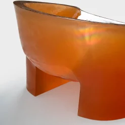 Sedia Lounge Slug in Gomma Arancione*Delvis Unlimited Clearance