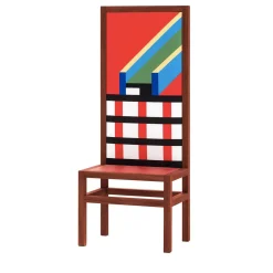 Sedia Marmo di Nathalie Du Pasquier - Post Design*Memphis Discount