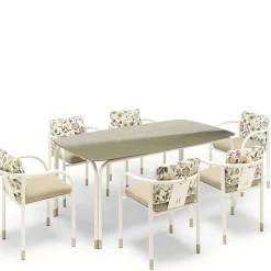 Sedia per esterni Aliya crema di Lorenza Bozzoli*Jwana Hamdan