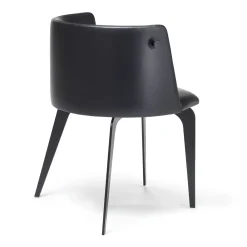 Sedia Pergy in Extraleather con gancio per borsa*Sitia Discount